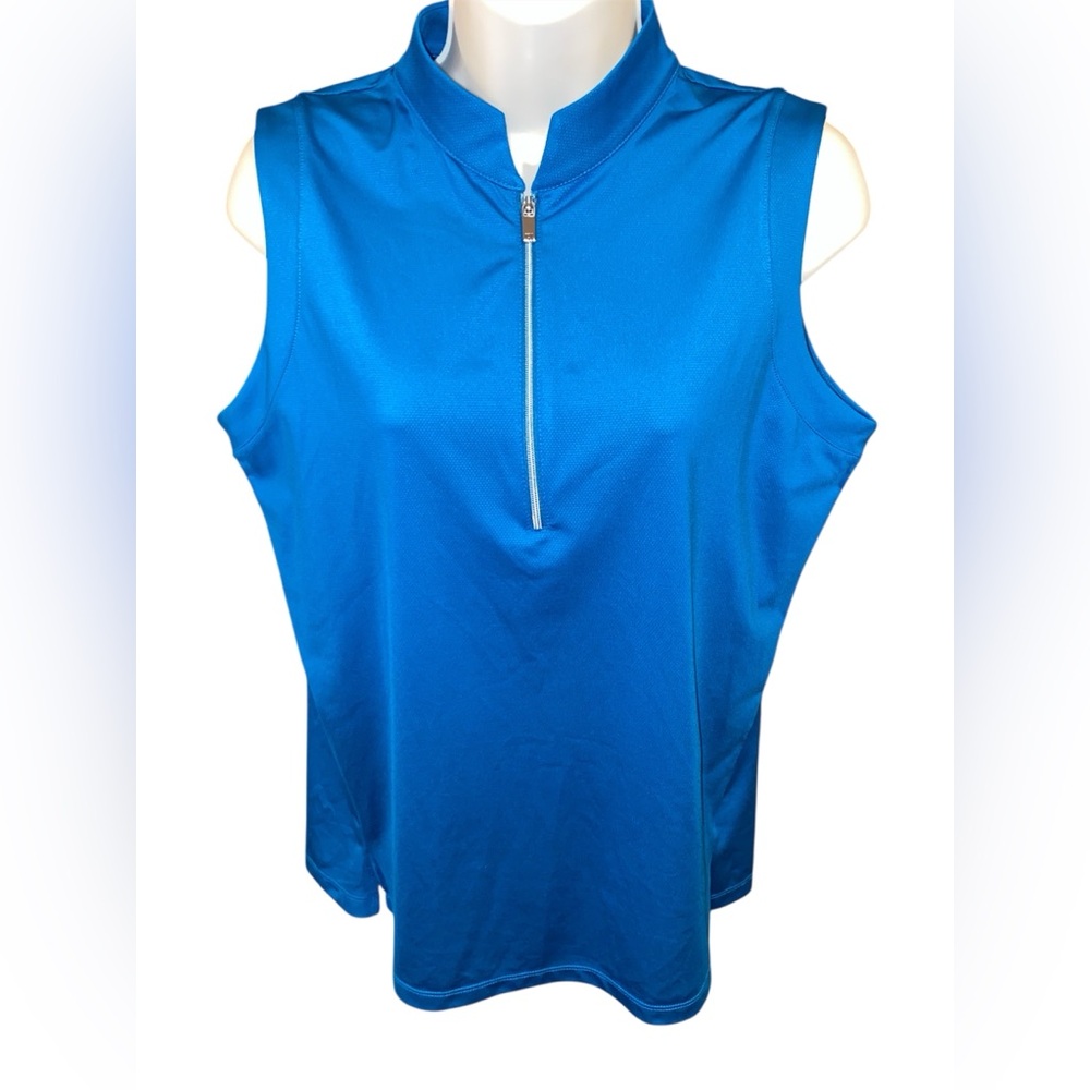 Tail Women's Sleeveless 1/4 Zip  Golf Polo Large
